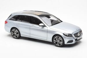 Mercedes C-Class W205 T-Model Strieborný Asia Exclusive Norev 1:18 183865 Kov – obrázok 6 z 8