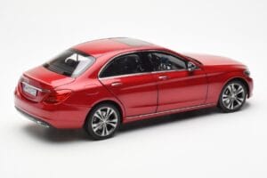 Mercedes C-Class W205 Červený Metalíza Asia Exclusive Norev 1:18 183835 Kov – obrázok 3 z 8