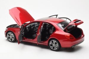 Mercedes C-Class W205 Červený Metalíza Asia Exclusive Norev 1:18 183835 Kov – obrázok 5 z 8