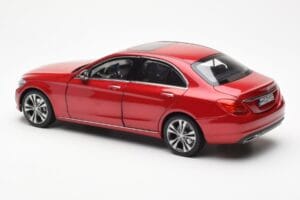 Mercedes C-Class W205 Červený Metalíza Asia Exclusive Norev 1:18 183835 Kov – obrázok 7 z 8