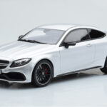 Mercedes C63S AMG C205 Coupe Strieborný GT Spirit 1:18