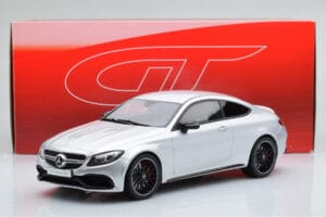 Mercedes C63S AMG C205 Coupe Strieborný GT Spirit 1:18 GT116 Živica – obrázok 6 z 6