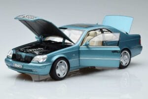 Mercedes CL600 C140 Modrý Metalíza Norev 1:18 183448 Kov – obrázok 2 z 7
