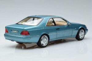 Mercedes CL600 C140 Modrý Metalíza Norev 1:18 183448 Kov – obrázok 3 z 7