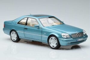 Mercedes CL600 C140 Modrý Metalíza Norev 1:18 183448 Kov – obrázok 5 z 7