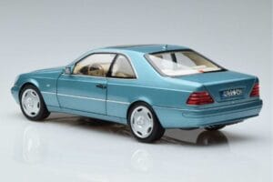 Mercedes CL600 C140 Modrý Metalíza Norev 1:18 183448 Kov – obrázok 6 z 7