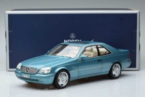 Mercedes CL600 C140 Modrý Metalíza Norev 1:18 183448 Kov – obrázok 7 z 7