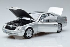 Mercedes CL600 C140 Strieborný Metalíza Norev 1:18 183446 Kov – obrázok 2 z 7