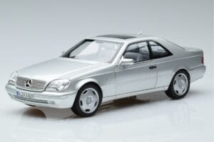 Mercedes CL600 C140 Strieborný Metalíza Norev 1:18 183446 Kov