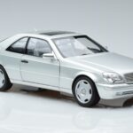 Mercedes CL600 C140 Strieborný Metalíza Norev 1:18 183446 Kov - image 5 of 7