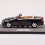 Mercedes CLK A209 Kabriolet Obsidian Čierny Metalický Minichamps 1:43