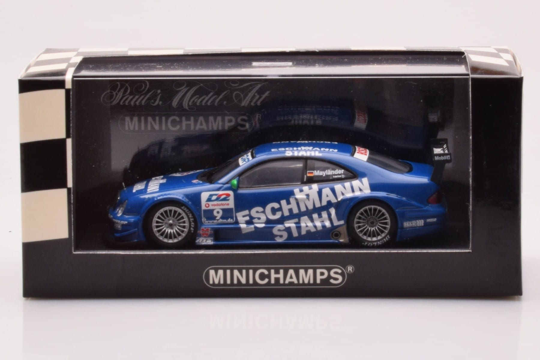 Mercedes CLK DTM Team Manthey #9 B. Maylander DTM 2001 Minichamps 1:43 400013109 Kov – obrázok 4 z 4
