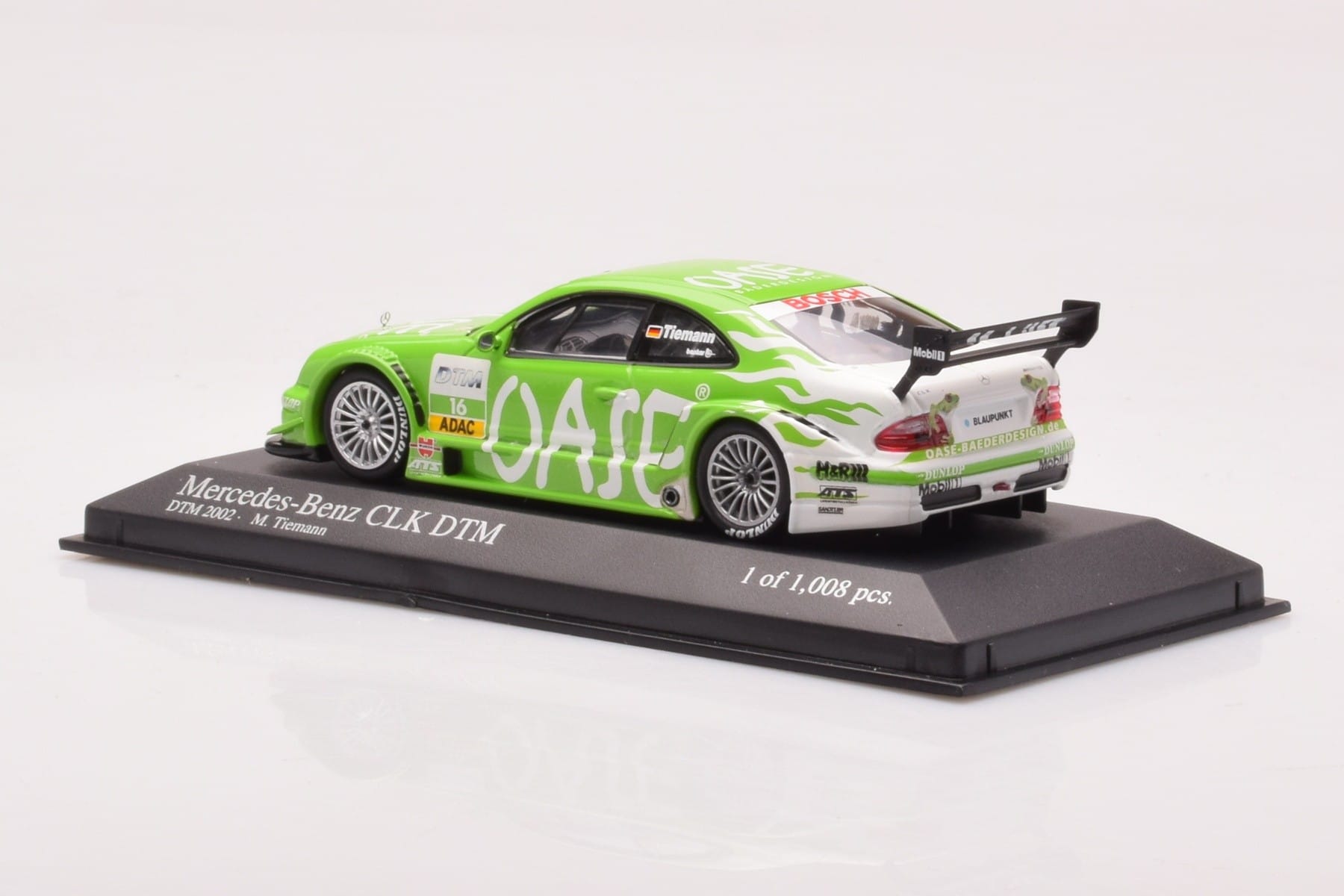 Mercedes CLK DTM Team OASE AMG #16 M. Tiemann DTM 2001 Minichamps 1:43 400023116 Kov – obrázok 3 z 4