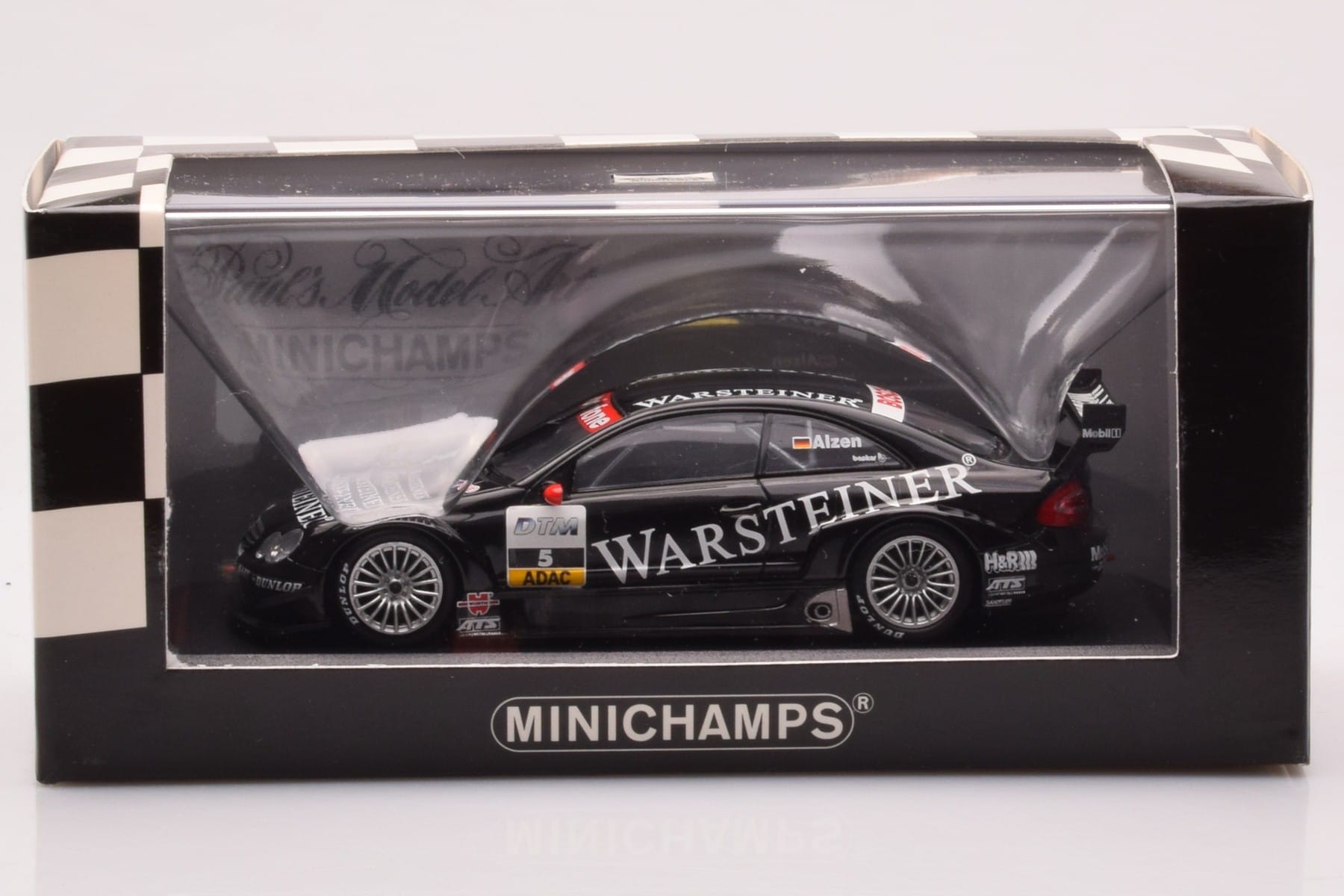 Mercedes CLK DTM Team Warsteiner AMG #5 U. Alzen DTM 2002 Minichamps 1:43 400023025 Kov – obrázok 4 z 4