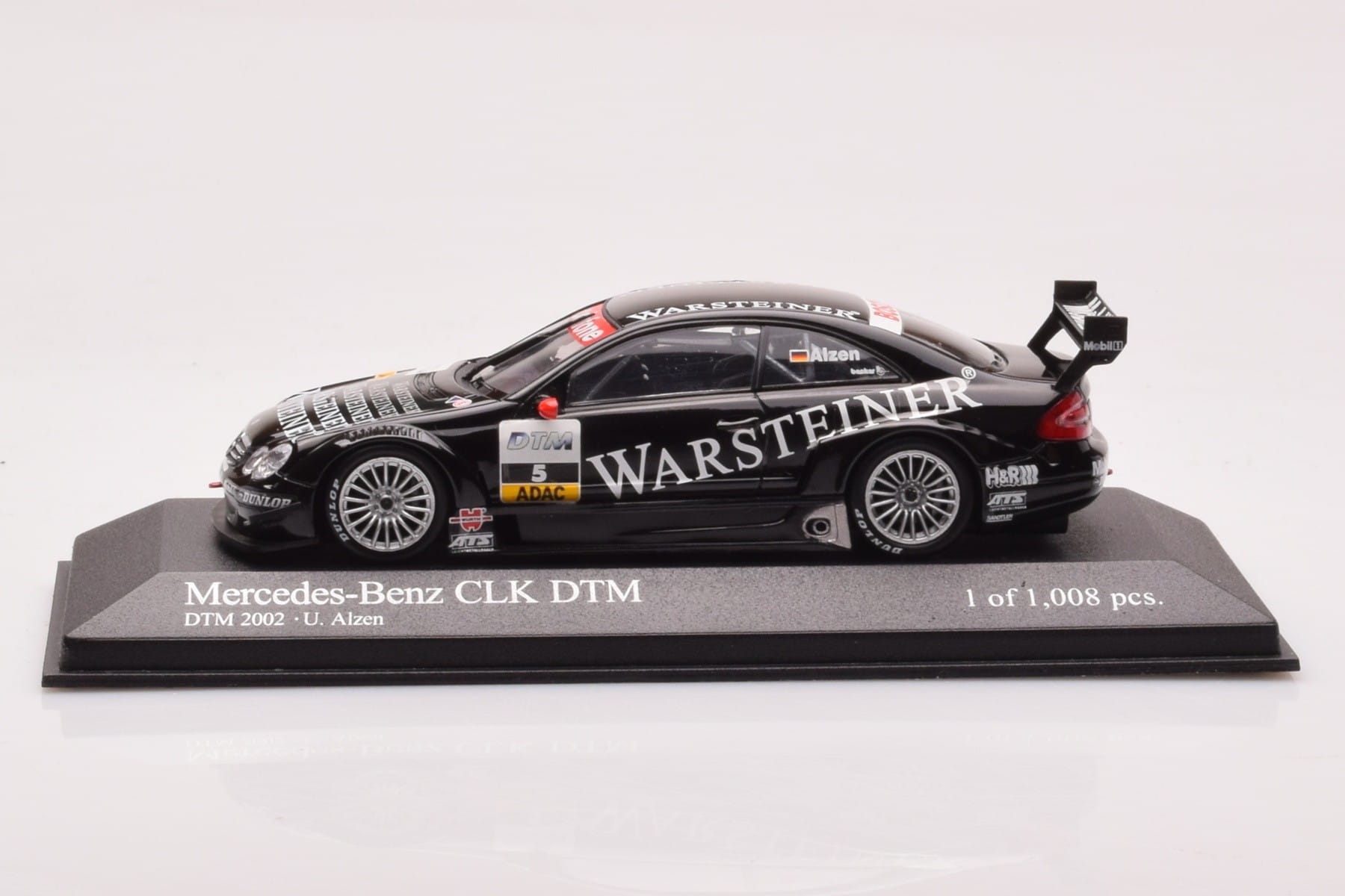 Mercedes CLK DTM Team Warsteiner AMG #5 U. Alzen DTM 2002 Minichamps 1:43 400023025 Kov