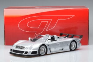 Mercedes CLK GTR Roadster Strieborný GT Spirit 1:18 GT155 Živica – obrázok 6 z 6