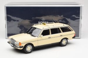 Mercedes 230T W123 T-Model Taxi Norev 1:18 183731 Kov – obrázok 8 z 8