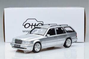 Mercedes E36 AMG S124 Strieborný Otto 1:18 OT889 Živica – obrázok 6 z 6