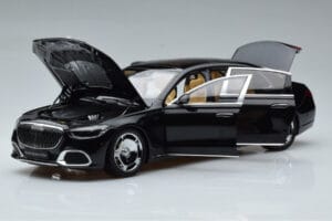 Mercedes Maybach S600 W222 V12 Biturbo Obsidian Čierny Almost Real 1:18 820115 Kov – obrázok 2 z 11