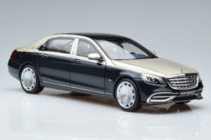 Mercedes Maybach S650 X222 Strieborne Modrý Norev 1:18 B66960615 Kov – obrázok 5 z 7