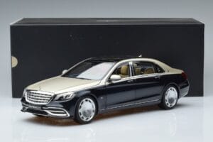 Mercedes Maybach S650 X222 Strieborne Modrý Norev 1:18 B66960615 Kov – obrázok 7 z 7