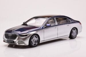 Mercedes Maybach S680 W223 Nautical Modrý Cirrus Strieborný Almost Real 1:18 820125