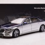 Mercedes Maybach S680 W223 Nautical Modrý Cirrus Strieborný Almost Real 1:18 - image 8 of 8