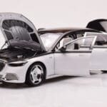 Mercedes Maybach S680 W223 Obsidian Čierny Diamond Biely Almost Real 1:18 - image 2 of 7