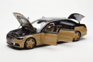 Mercedes Maybach S680 W223 Obsidian Čierny Sand Almost Real 1:18 820124 Kov – obrázok 2 z 7