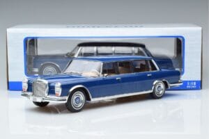 Mercedes S-Class 600 W100 LWB Pullman Tmavomodrý MCG 1:18 MCG18189 Kov – obrázok 6 z 6