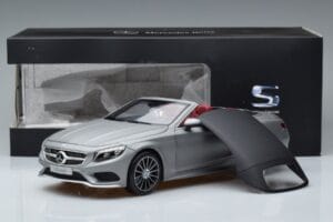 Mercedes S-Class A217 Kabriolet Šedý Norev 1:18 B66960355 Kov – obrázok 8 z 8