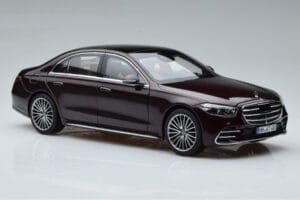Mercedes S-Class W223 AMG Line Červený Norev 1:18 183804 Kov – obrázok 6 z 8