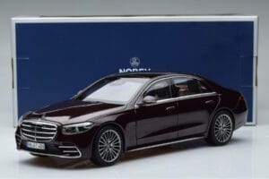 Mercedes S-Class W223 AMG Line Červený Norev 1:18 183804 Kov – obrázok 8 z 8