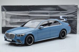 Mercedes S-Class W223 Vintage Modrý Norev 1:18 B66960828 Kov – obrázok 7 z 7