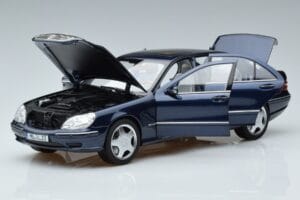 Mercedes S55 AMG W220 Modrý Norev 1:18 183817 Kov – obrázok 2 z 7