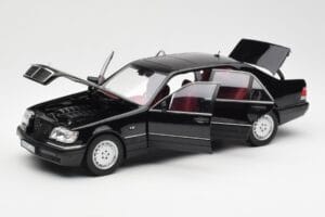 Mercedes S600 W140 Čierny Norev 1:18 183722 Kov – obrázok 2 z 8