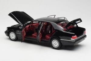Mercedes S600 W140 Čierny Norev 1:18 183722 Kov – obrázok 5 z 8