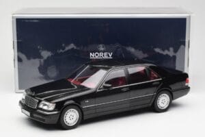 Mercedes S600 W140 Čierny Norev 1:18 183722 Kov – obrázok 8 z 8