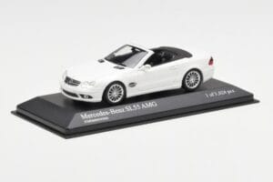 Mercedes SL 55 AMG R230 Biely Minichamps 1:43 400036170 Kov – obrázok 2 z 4