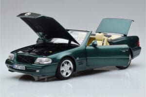 Mercedes SL500 R129 Zelený Metalíza Norev 1:18 183753 Kov – obrázok 2 z 8