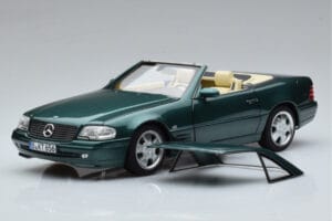 Mercedes SL500 R129 Zelený Metalíza Norev 1:18 183753 Kov – obrázok 3 z 8
