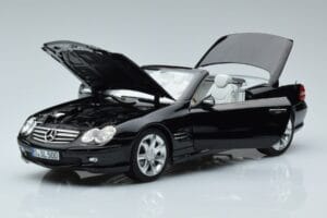 Mercedes SL500 R230 Čierny Norev 1:18 183840 Kov – obrázok 2 z 8
