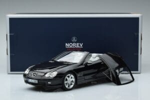 Mercedes SL500 R230 Čierny Norev 1:18 183840 Kov – obrázok 8 z 8