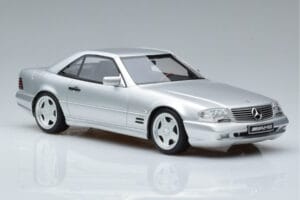Mercedes SL 73 AMG R129 Brilliant Strieborný Otto 1:18 OT240 Živica – obrázok 4 z 6