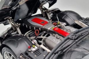 Mercedes SLR McLaren Čierny CMC 1:18 M-045F Kov – obrázok 9 z 10