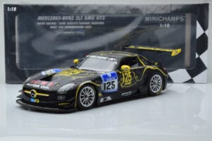 Mercedes SLS AMG GT3 Rowe Racing #125 Zehe / Bullitt / Renger / Hartung ADAC 24 Hours of Nurburgring 2013 Minichamps 1:18 151 – obrázok 6 z 6