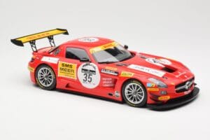 Mercedes SLS AMG GT3 #35 Team Black Falcon T. Heyer / Jafer / Lemeret 24 Hours of Spa 2011 Minichamps 1:18 151113135 Kov – obrázok 4 z 6