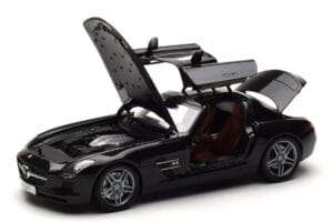 Mercedes SLS AMG Obsidian Čierny Metalíza Minichamps 1:18 B66960042 Kov – obrázok 2 z 7