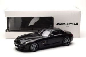 Mercedes SLS AMG Obsidian Čierny Metalíza Minichamps 1:18 B66960042 Kov – obrázok 7 z 7