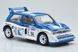 MG Metro 6R4 #14 D. Llewellin / P. Short RAC Rally 1986 IXO 1:18 18RMC068C Kov – obrázok 4 z 6